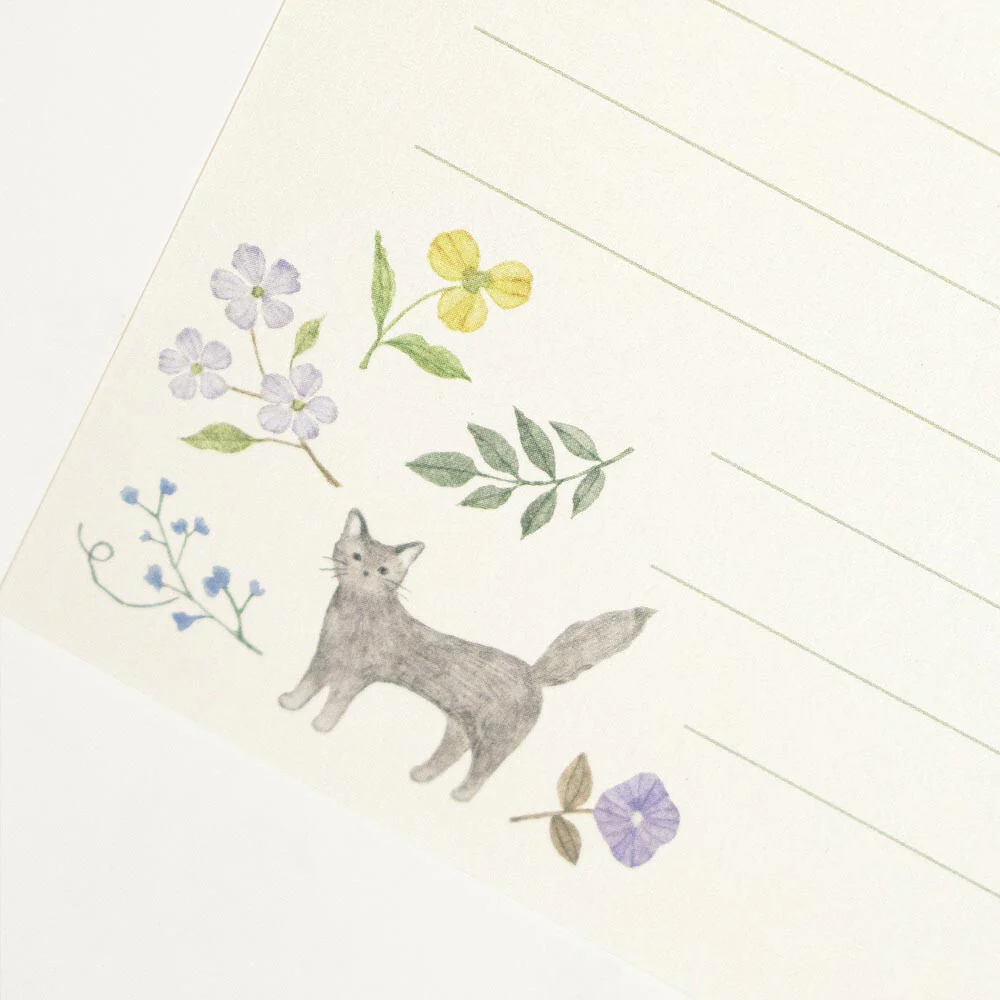 Letter Set Michikusa - Cat - Image 3